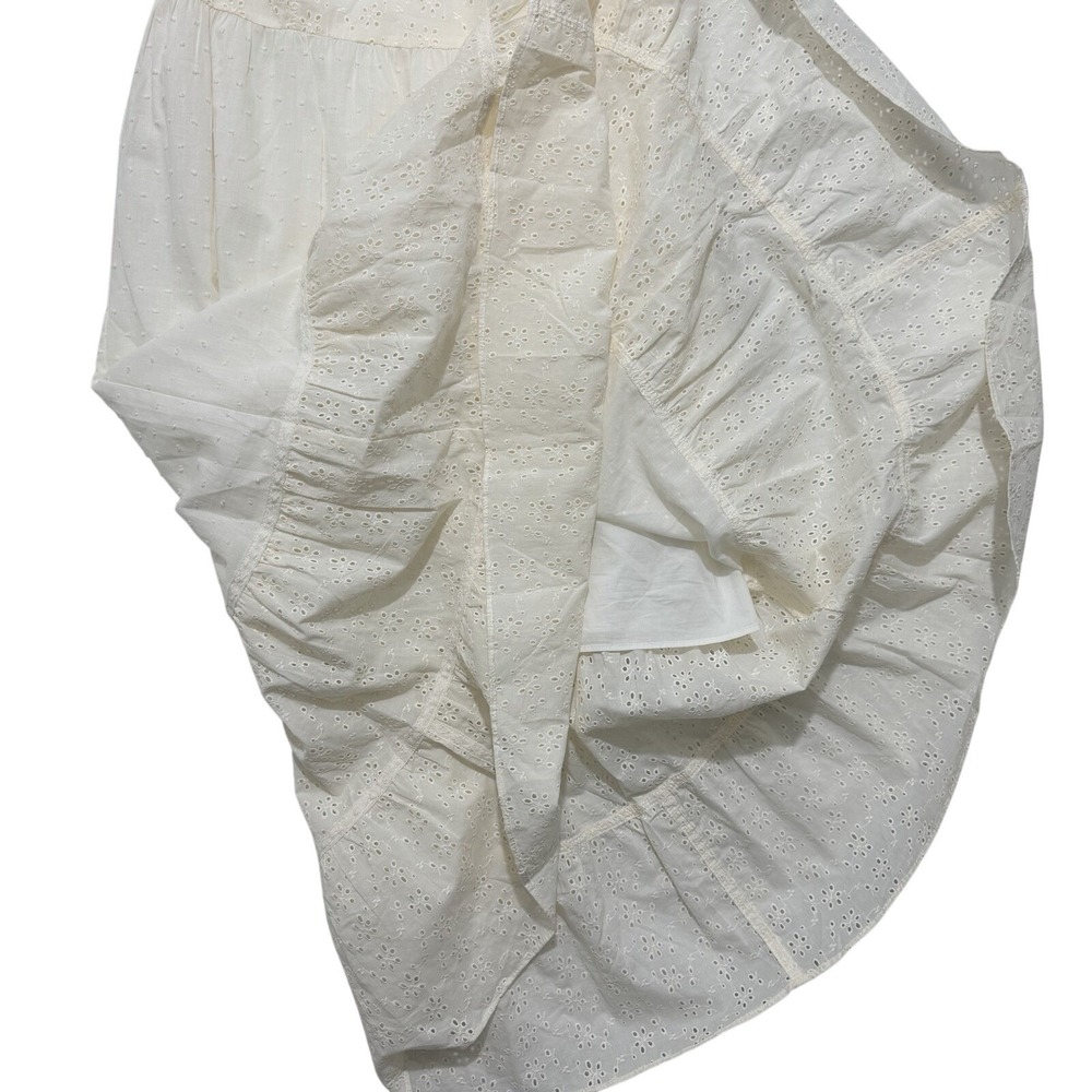 Matilda Jane Joanna Gaines Sweet Dress Eyelet Prairie Ruffles Midi Cream Boho M - Picture 7 of 11